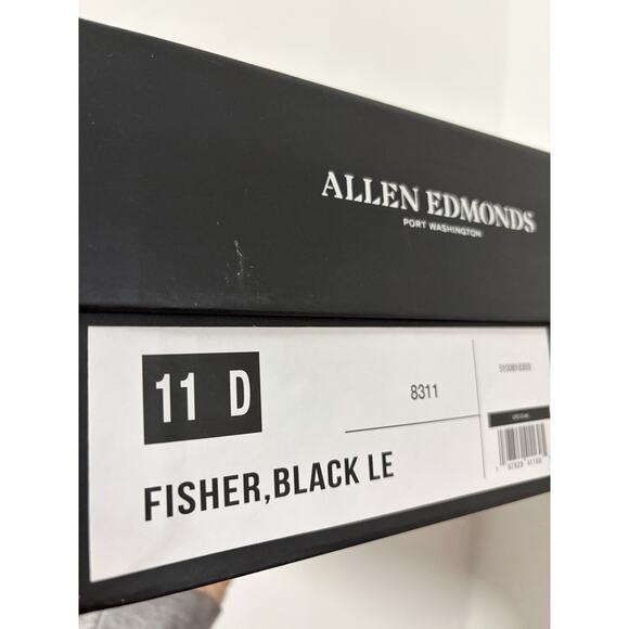 New Allen Edmonds Men’s Fisher Slip-On Sneaker Men Sz 11D Black Leather Luxury main image 8